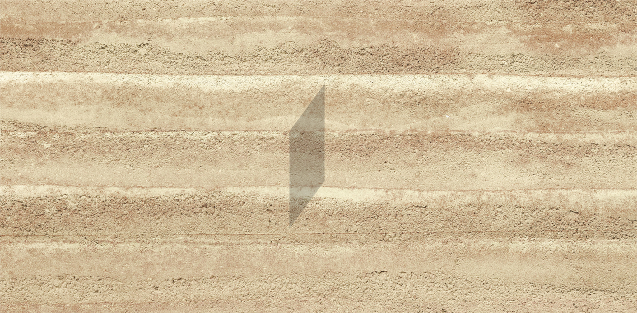 Rammed Earth Wall Egyptian Yellow