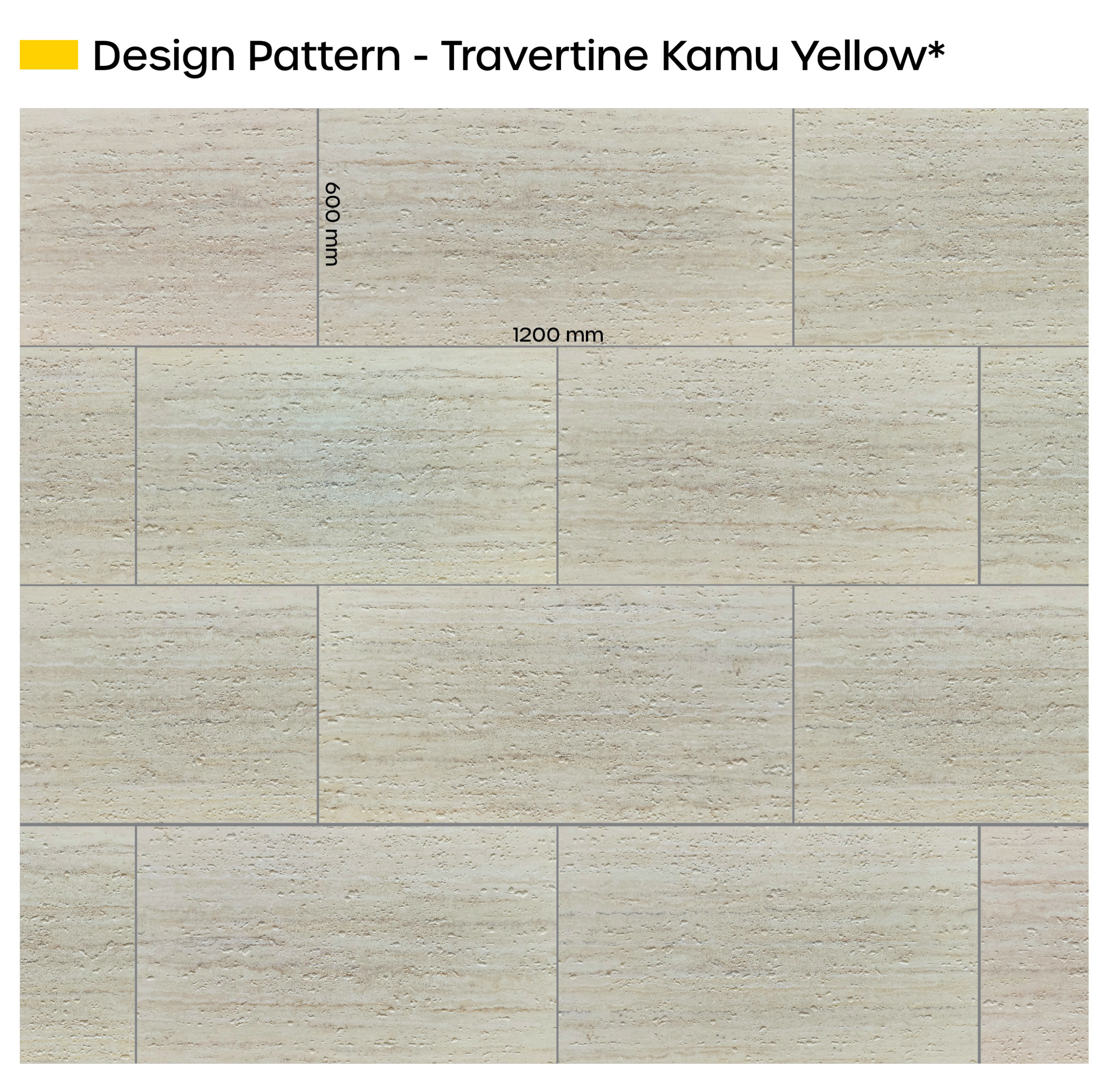 Travertine Kamu Yellow
