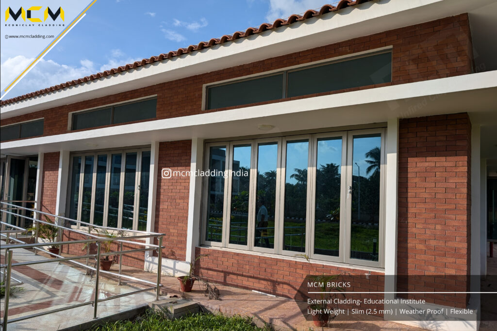 Shot of Bricks Cladding on Facade - MCM Phomi