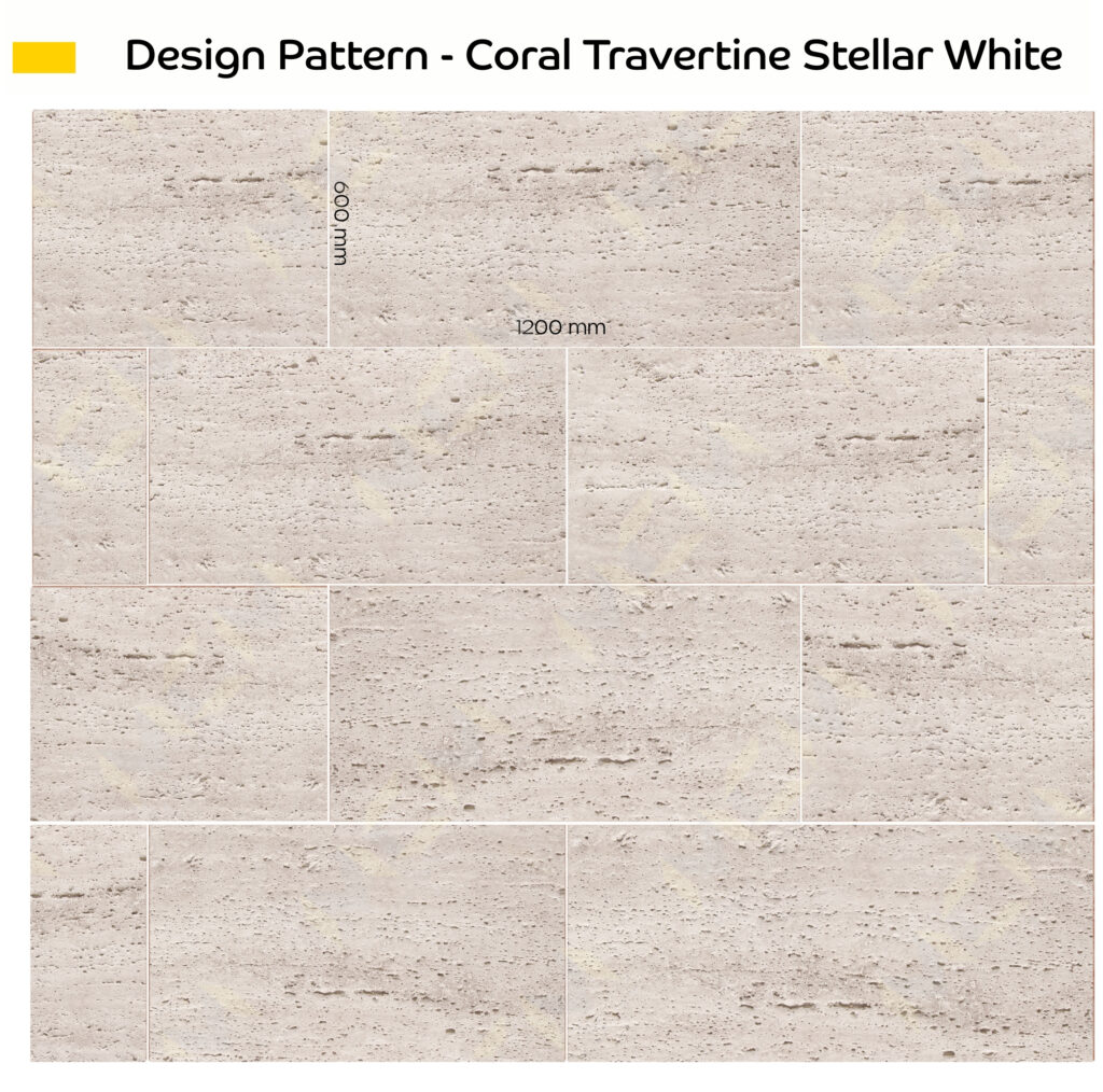 Coral Travertine Stellar White