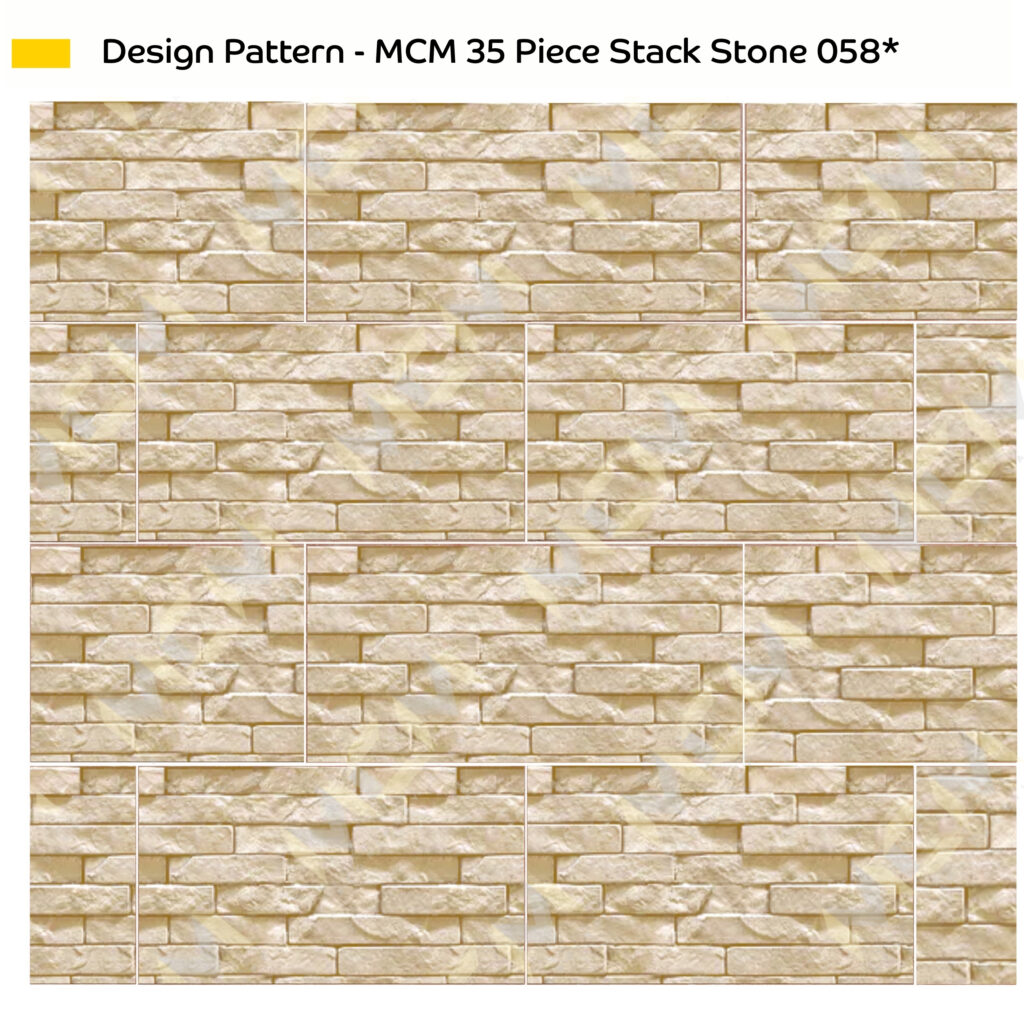 MCM 35 Piece Stack Stone 058
