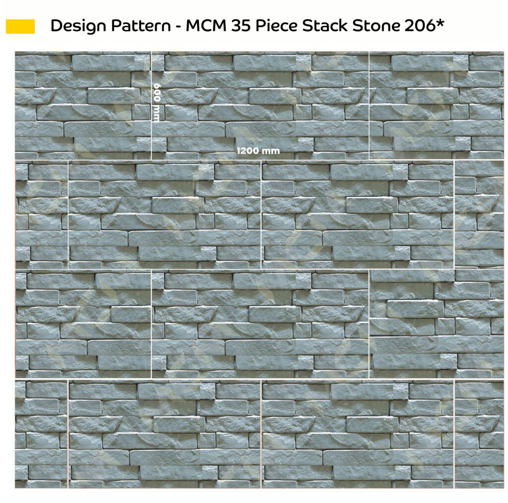 MCM 35 Piece Stack Stone 206