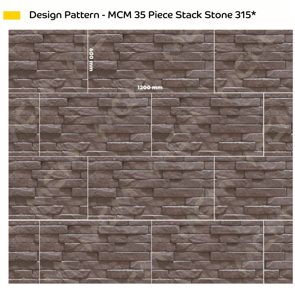 MCM 35 Piece Stack Stone 315