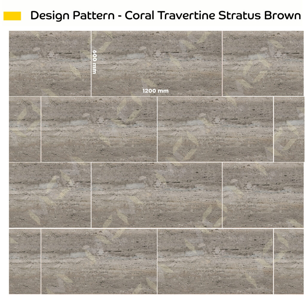 Travertine Coral Travertine Stratus Brown