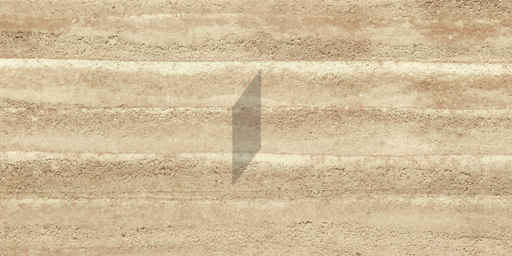 Rammed Earth Wall Egyptian Yellow