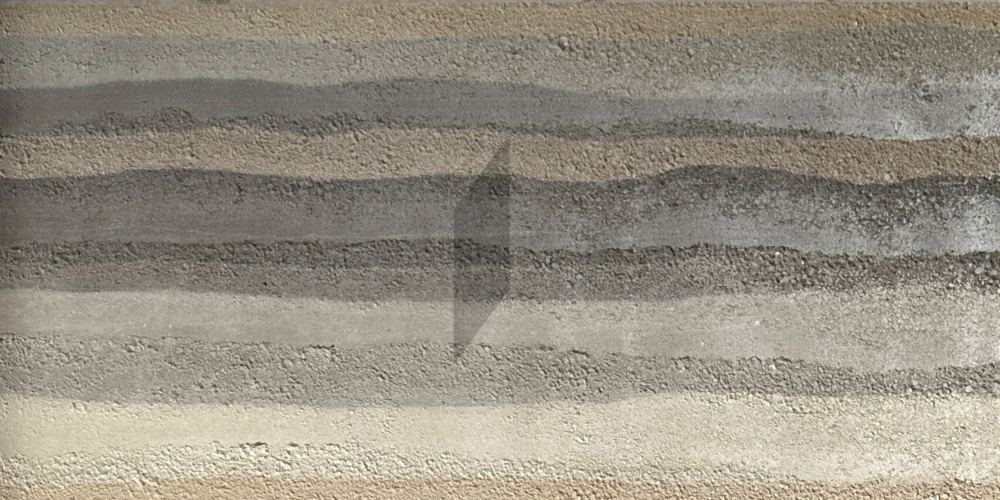 Rammed Earth Wall Yellow Grey